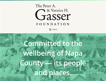 Tablet Screenshot of gasserfoundation.org